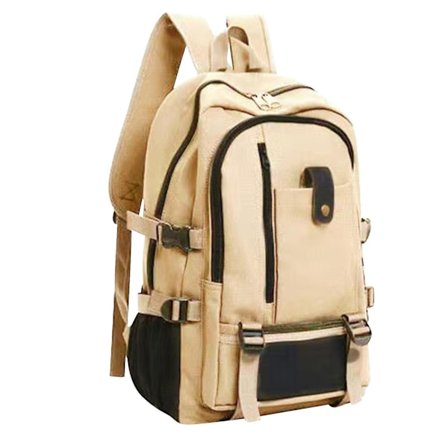 Resväska för bärbar dator, vattenavvisande, fritidsryggsäck med flera fack - Snngv (ljus khakifärgad)