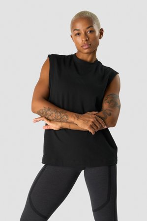 ICANIWILL - Everyday Cotton Tank Top Black - Naiset - Treenivaatteet ICIW:ltä