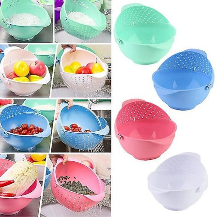 3 i 1 Muslingeskål til Ris, Frugt og Grøntsager