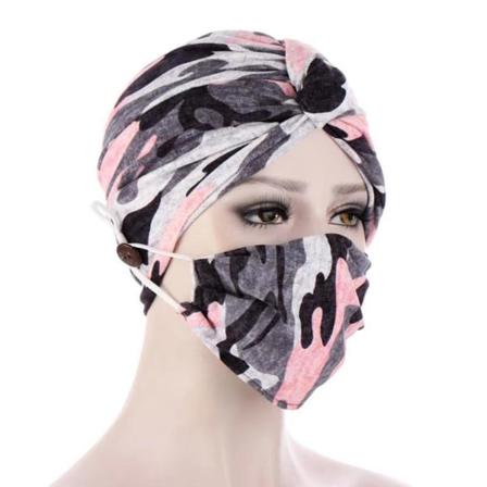 Headwraps Masque Sæt Mode Print Hår Cover Wrap Turban Hovedbeklædning Beanie Head Wrap Til Kvinder Ny 5