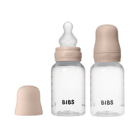 BIBS Baby Bottle Round Silicone Blush 150 ml 2-PK Blush 150 ml/ Slow Flow, Børn & Forældre, Sutteflasker & Tilbehør, Sutteflasker