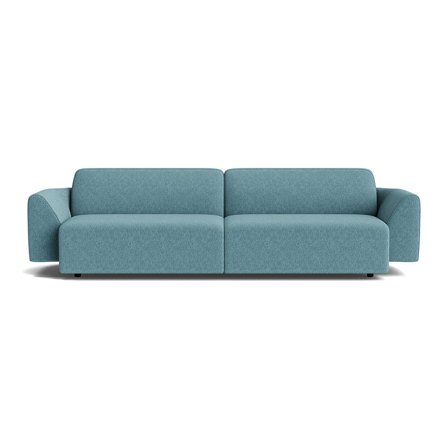 Saturday 3-Sitzer-Sofa in Boston Pastellblau, modernes Design, maximaler Komfort, skandinavischer Stil, hochwertig gepolstert, 80cm Höhe.