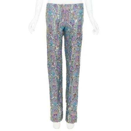 Dolce & Gabbana Pre-owned, Pre-owned Fabric bottoms Blauw, Dames, Maat:M