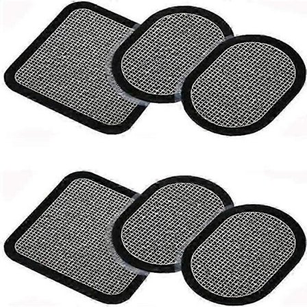 6 Bältelektroder Kompatibla med Abs Serie 2 set Ersättningselektrod för Slendertone Muskelbyggande Bälten