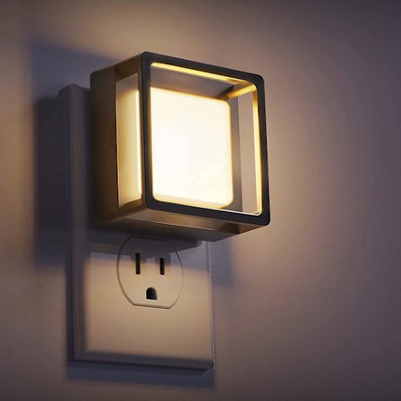 WABJTAM Yövalo, pistorasiaan kytkettävä, hämäräkytkin, himmennettävä yövalo, kylpyhuone, käytävä, makuuhuone, lastenhuone, portaikko, pehmeä valkoinen