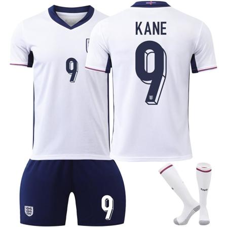 England UEFA Europa League hjemmefotballdrakt nummer 9 Kanes siste fotballdrakter for voksne for den nye sesong 5 Kids 22(120-130cm)