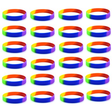 Flerfärgade gummiband - Set med 24, Barnarmband