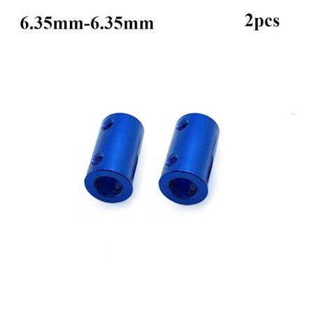 2 kpl kiinteän akselin liitin 3D-tulostimien osat 6,35-6,35 mm