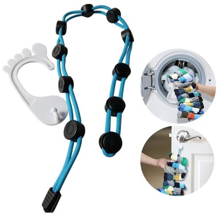 Sokkeorganisator Sokkelås Kompatibel med vaskemaskine og tørretumbler Sokkeholder Kompatibel med tørring og færdiggørelse af vasketøj Sokker Gul