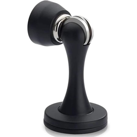1 stk magnetisk dørstopper, sort dørstopper, veggmontert magnetisk dørholder tung-