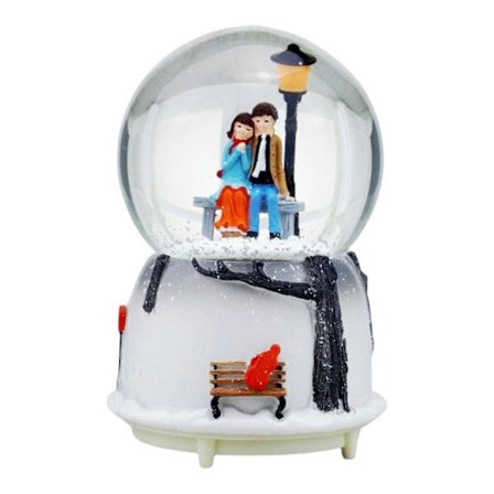 Musikbøjle Krystalkugle LED Lys Sikker og Holdbar Fint Ornament til Fødselsdag Jul Nytår