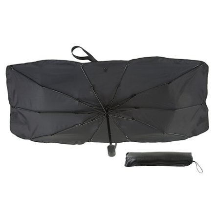 Foldbar Solskjerm for Vindrute UV-Blokkering Varmeisolasjon Beskyttelse Bil Frontrute for Lastebiler Biler SUV-er Små 65x125cm/25.6x49.2in
