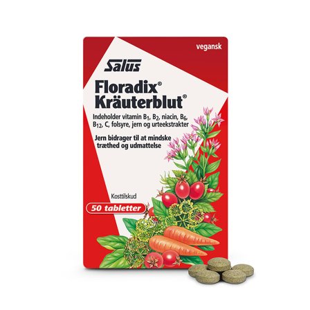 Salus Salus Floradix Krauterblut 50 tabl., Helse & Madvarer, Mineraler, Jern