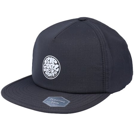 Rip Curl - Preto earflap Boné - Surf Series Black Ear Flap @ Hatstore