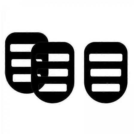 2X 3 stk. Lommetørklædeholder Lommetørklæde Organizer Til Herre Tilbehør 8x12cm