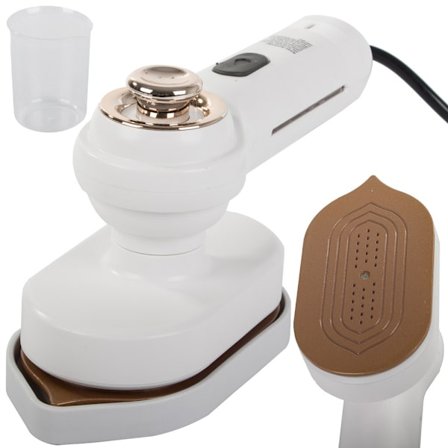 Mini rejsejern - Bærbar tøjpresse med drejeligt håndtag