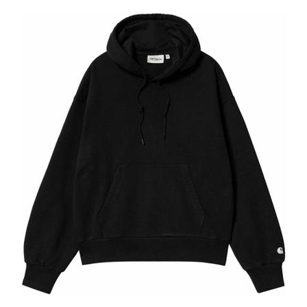 Carhartt Wip Sudadera W Hooded Casey - Black/Silver Sort, Dame Sweatshirts