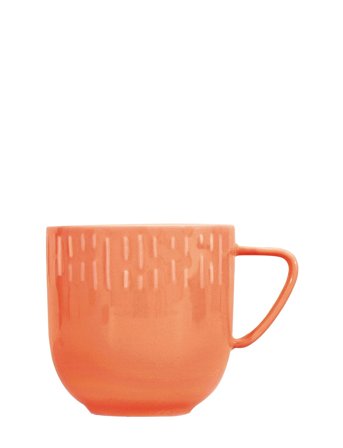 Aida Confetti Apricot Krus M/Relief Porcelæn 1 Stk 35 Cl. - Orange - 35 CL x 11.5