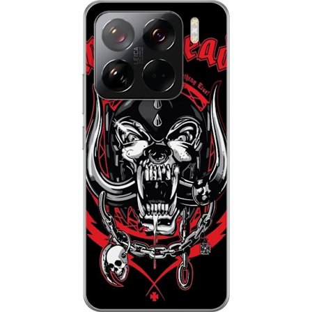 Kompatibel Mobilcover til Xiaomi 15 Pro Motörhead Classic Skull med rød og sort tema, kraftfuldt rockmotiv til hardrock-fans og klassisk stil.
