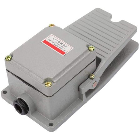 Fotpedal - Fotpedal med halkfritt aluminiumshölje Momentan Pedal Silverkontakter LT3