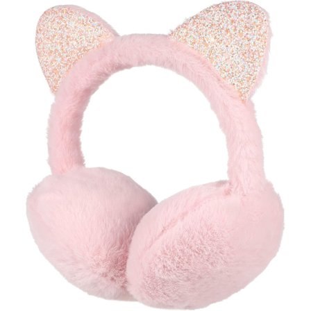 Katt Paillet Plysovertræk Ørevarmer til Børn og Piger