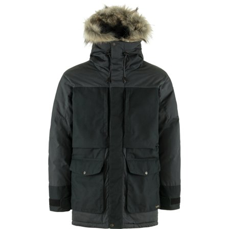 Fjällräven Herr's Polar Expedition Parka in Iron Grey/Black | Size: XL, Dun/G-1000/Polyester