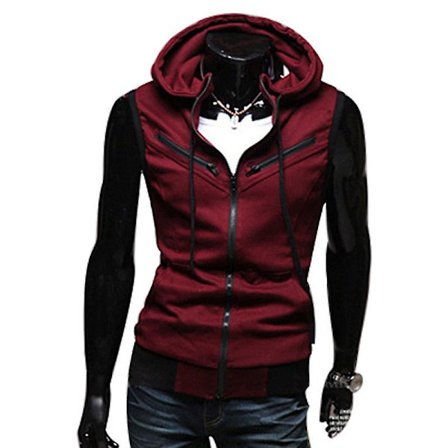 Mænds Sommer Zip Up Hoodie Vest Ærmeløs Hooded Tank Tops