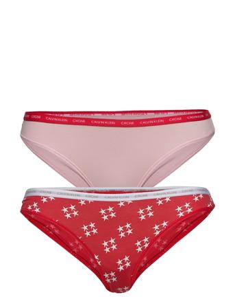 Bikini 2Pk Truse Brief Truse Rød Calvin Klein