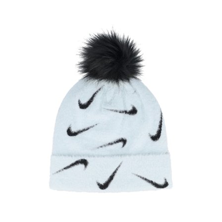 Nike - Ble pom Beanie - Kids Peak Beanie F24 Blue Pom @ Hatstore