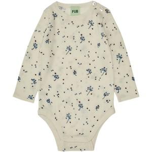 Kids - FUB Printed Wool Baby Body Ecru 80 cm - All in ones - 80 cm - Cream