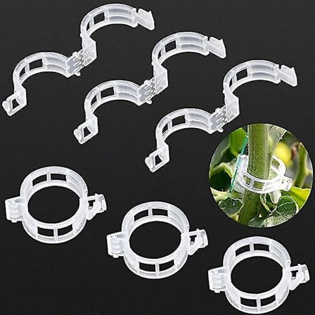 100 stk. Tomatclips Plante Støtte Have Vine Clips