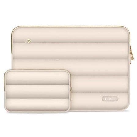 Tech-Protect Puffy 13-14 Laptop-veske - Beige