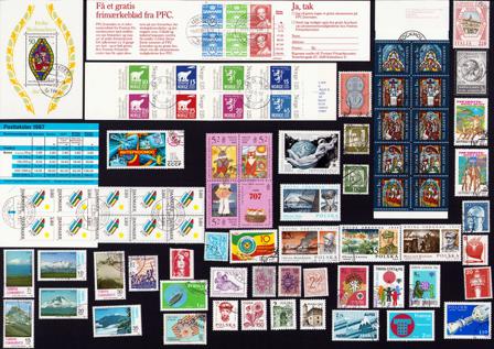 Europæiske lande - Frimærkepakke - Stemplet