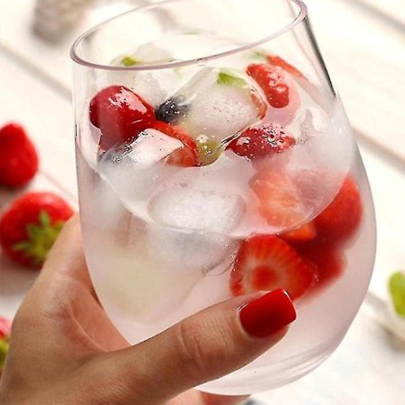 Ug 4 st okrossbara vinglas, krossäker plastglas, säker återanvändbar ölglas