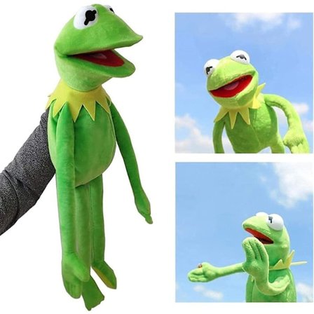 Kermit The Frog Puppet, Frog Plush Hand Puppet, Cute Cartoon Plush Doll Toy, Plush Hand Puppet Toy, Creative Childrens Educational Toy Gifts For Boys