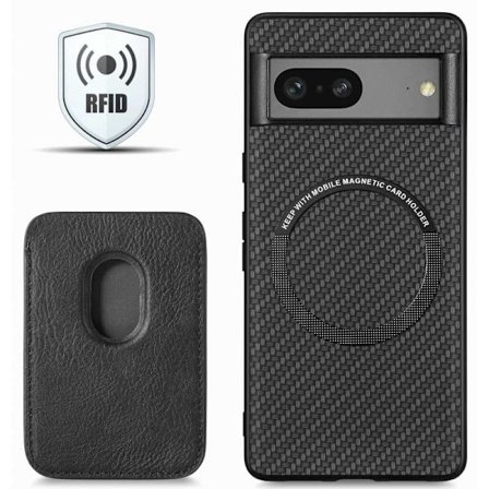 Iskunkestävä kuori Magsafe RFID:llä magneettikorttipidikkeellä Google Pixel 7