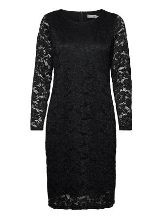 Frlacey Dr 1 Dresses Lace Dresses Svart Fransa