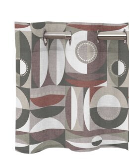 Öljettkappa med Grafiskt mönster Rost - Redlunds