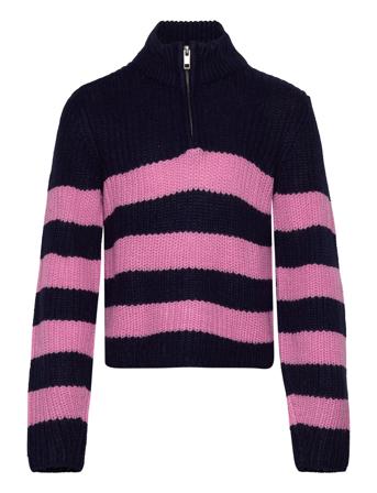 Kognewbella Nicoya L/S Zip Pullover Knt Pullover Multi/mønstret Kids Only*Betinget Tilbud