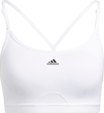 Adidas Women's Aeroreact Training Light Support Bra Women undergarment White S/A-C