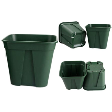 5 stk. Rodkontrolpotter, Åndbare og ikke rådne rødder, Plantepotter, Grøn plantesæson Plastblomsterpotter S