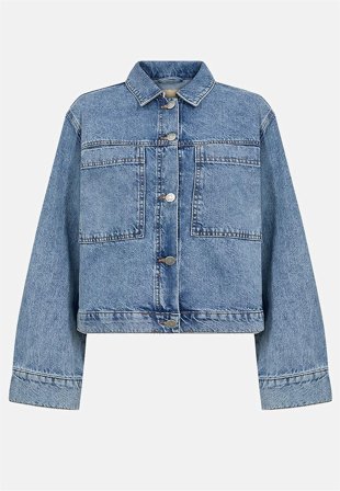 Soyaconcept - Jeansjacka med stora framfickor - blå denim - för damer - M (40) - Cellbes