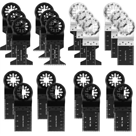 Oskilloivat terät, 20 monitoimityökaluille, oskilloivat sahanterät metallin ja puun puhdistukseen