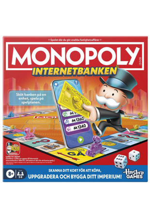 HASBRO GAMES Monopoly Internetbanken Spel Unisex Flerfärgad ONESIZE