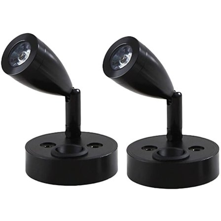 2 stk. LED-læselamper, 12V justerbar afbryder væglampe sengelampe indvendig lys autocamper 6000K hvid til autocamper