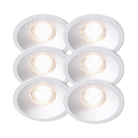 Plejd Downlight Deep Hvit 8W 6-pk