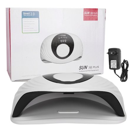 120W UV Neglelampe LED Gel Polish Tørrer Hurtig Tørring Induktion Manikyr Værktøj 110‐240V Hvid EU Stik