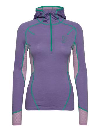 Lithe Tech-Wool Hood Purple Johaug