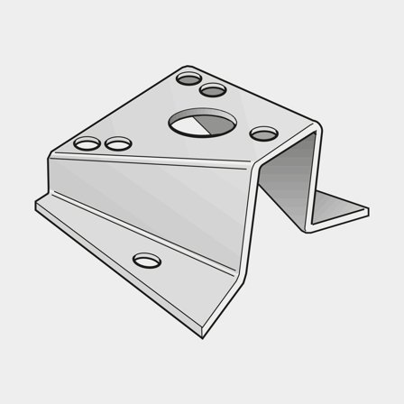 Seldén Light base, for headbox mounted tricolour- or anchor light (508-562-01)