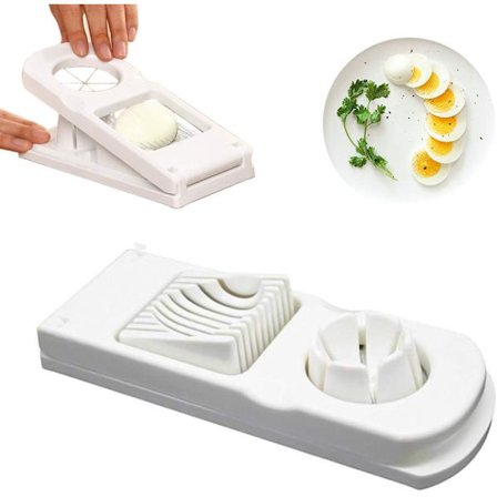 2 i 1 Eggdeler, Universal Eggdeler, Rustfritt Stål Skjæretråd, Egg